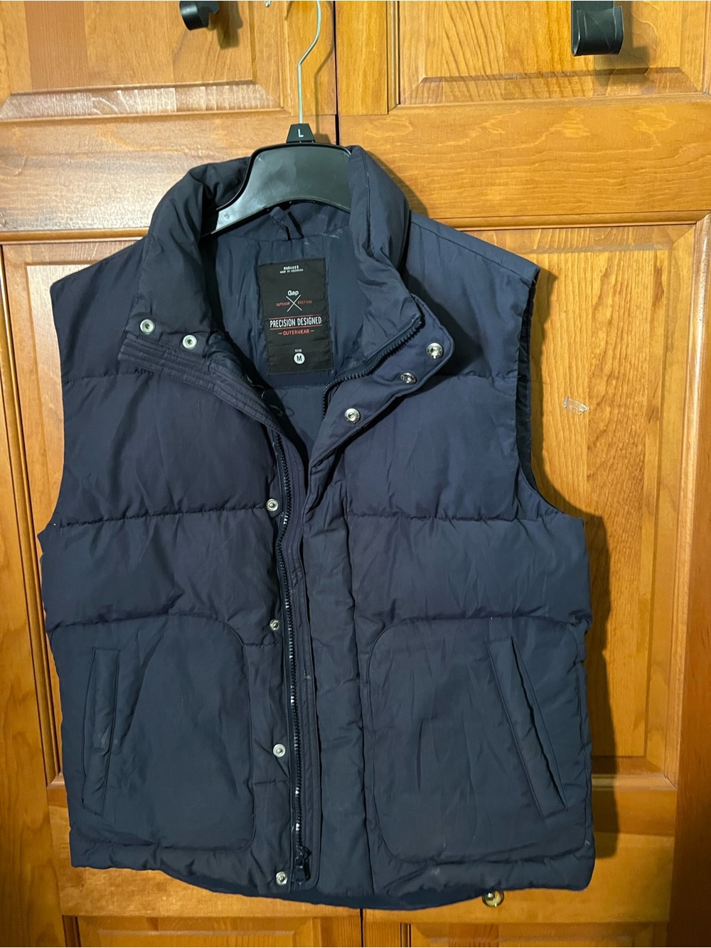 GAP Men's Navy Quilted Puffer Vest